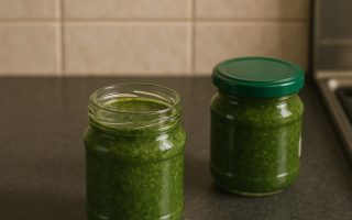 medvedí cesnak pesto