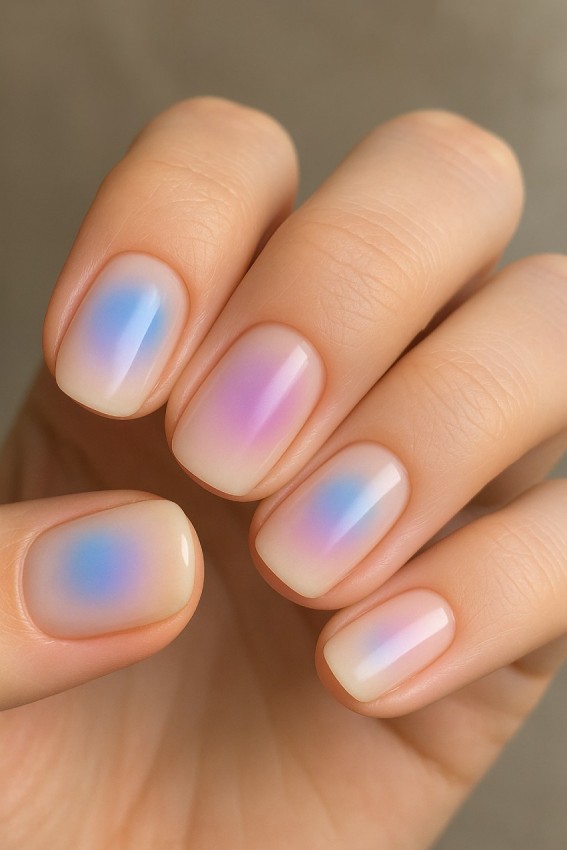 Aura nails a rozmazané prechody